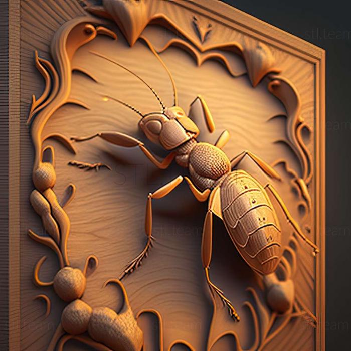 3D model Pheidole viserion (STL)